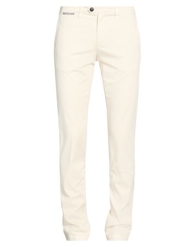 Eleventy Man Pants Cream Size 32 Cotton, Elastane In Neutral