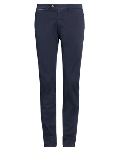 Eleventy Man Pants Midnight Blue Size 31 Cotton, Elastane In Blue