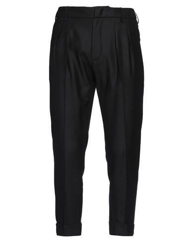 Shop Dondup Man Pants Black Size 30 Virgin Wool