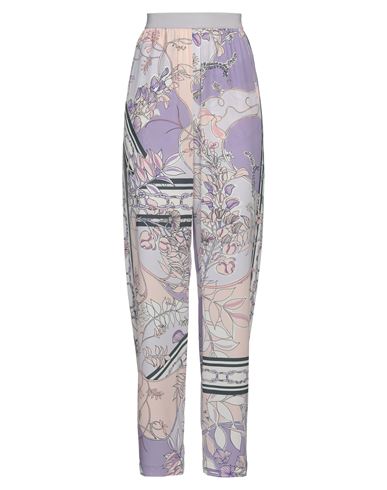 Agnona Woman Pants Lilac Size 12 Silk In Purple