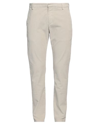 Dondup Man Pants Light Grey Size 38 Cotton, Elastane