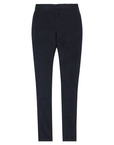 Dondup Man Pants Black Size 30 Cotton, Elastane In Navy Blue