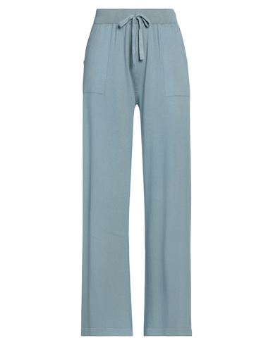 Massimo Alba Woman Pants Slate Blue Size L Cotton, Cashmere
