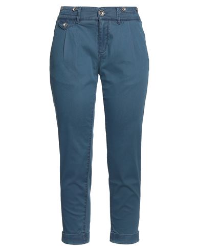 Jacob Cohёn Woman Cropped Pants Slate Blue Size 26 Cotton, Elastane