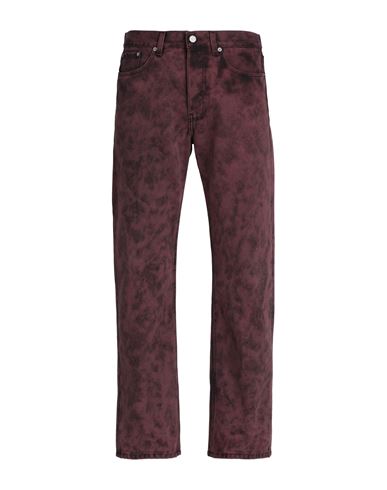 Shop Dries Van Noten Man Jeans Deep Purple Size 33 Cotton