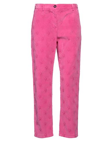 Shop I Love Mp Woman Pants Fuchsia Size 28 Cotton, Elastane In Pink