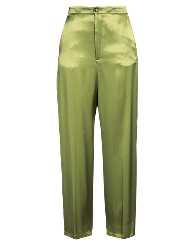 Solotre Woman Pants Green Size 6 Viscose