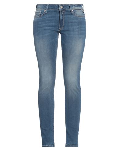 Shop Replay Woman Jeans Blue Size 32 Cotton, Polyester, Elastane