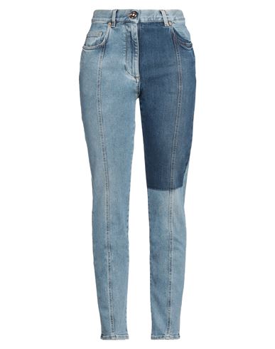 Versace Woman Jeans Blue Size 27 Cotton, Elastane