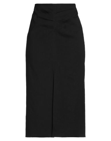 Isabel Marant Woman Midi Skirt Black Size 10 Hemp, Viscose, Elastane
