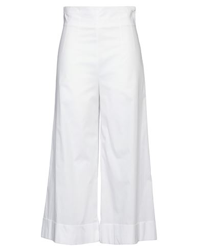 Maison Laviniaturra Woman Pants White Size 8 Cotton