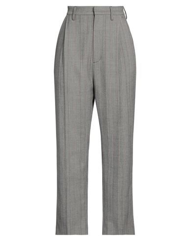 Mm6 Maison Margiela Woman Pants Grey Size 8 Polyester, Viscose, Elastane
