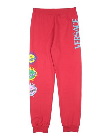 Versace Young Toddler Boy Pants Red Size 6 Cotton, Elastane In Red