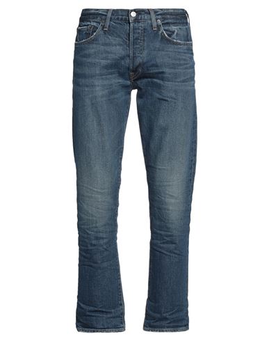 Re/done Man Jeans Blue Size 33w-30l Cotton, Polyurethane