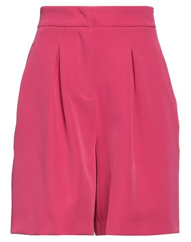 Shop Hinnominate Woman Shorts & Bermuda Shorts Fuchsia Size M Polyester, Elastane In Pink