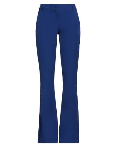 Frankie Morello Woman Pants Bright Blue Size 4 Polyester