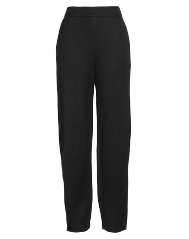 Emporio Armani Woman Pants Black Size 12 Cotton, Cashmere, Polyamide, Wool, Viscose