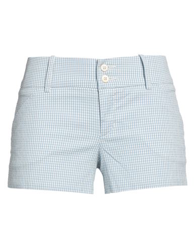 Jacob Cohёn Woman Shorts & Bermuda Shorts Sky Blue Size 27 Cotton, Polyamide, Elastane