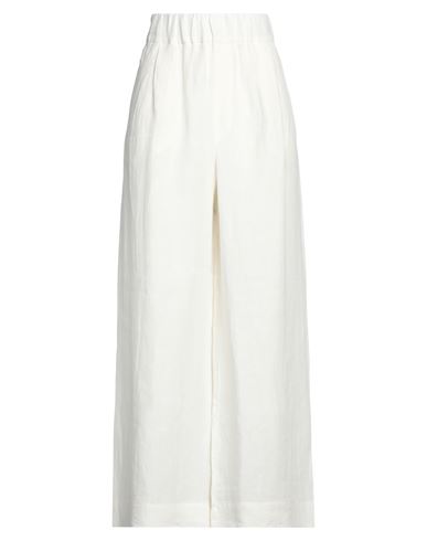 Pdr Phisique Du Role Woman Pants Ivory Size 3 Linen In White