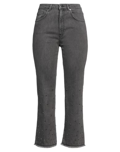 Love Moschino Woman Jeans Grey Size 26 Cotton, Elastane