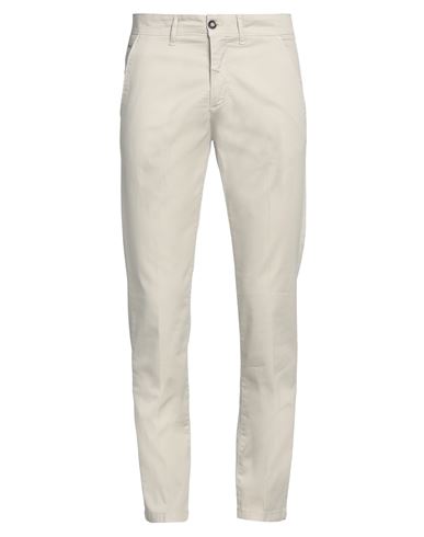 Shop Herman & Sons Man Pants Beige Size 40 Cotton, Elastane