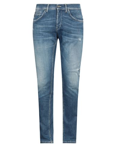 Dondup Man Jeans Blue Size 34 Cotton, Elastomultiester, Elastane