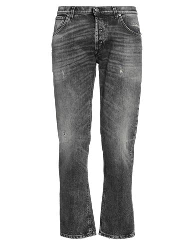 Dondup Man Jeans Black Size 33 Cotton, Elastane