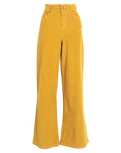 Max & Co . Woman Pants Mustard Size 8 Cotton, Elastane In Yellow