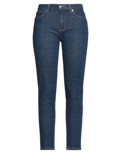 Shop Tommy Hilfiger Woman Jeans Blue Size 25w-30l Cotton, Elastane