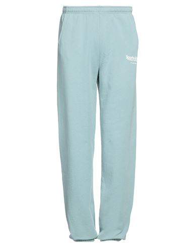 Sporty And Rich Sporty & Rich Man Pants Turquoise Size Xl Cotton In Blue