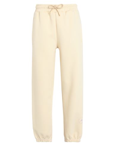Adidas By Stella Mccartney Asmc Sweatpant Woman Pants Cream Size M Organic Cotton, Recycled Polyeste In White