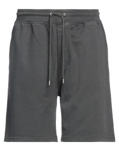 Colorful Standard Man Shorts & Bermuda Shorts Steel Grey Size Xl Organic Cotton In Black