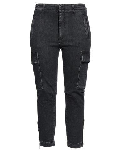 Dondup Woman Jeans Charcoal Size 28 Recycled Cotton, Recycled Elastane In Gray