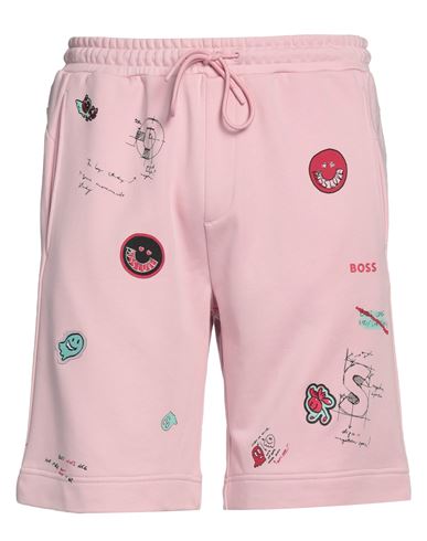 Hugo Boss Boss Man Shorts & Bermuda Shorts Pink Size Xl Cotton, Lyocell