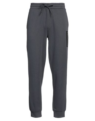 Armani Exchange Man Pants Lead Size M Cotton, Polyester In Grey