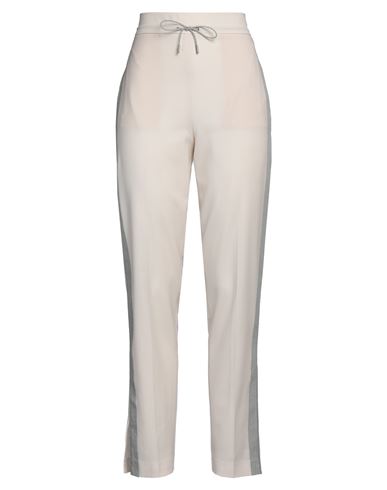 Peserico Woman Pants Ivory Size 4 Virgin Wool, Cotton In White