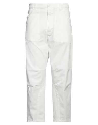 The Seafarer Man Pants White Size 34 Cotton, Elastane