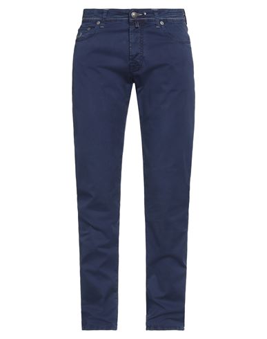 Jacob Cohёn Man Pants Navy Blue Size 34 Cotton, Elastane