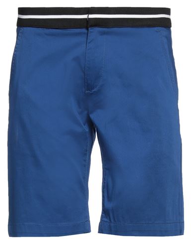 Karl Lagerfeld Man Shorts & Bermuda Shorts Blue Size 31 Cotton, Elastane