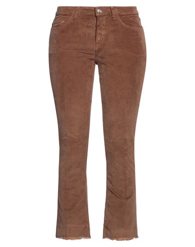 Nine In The Morning Woman Pants Brown Size 27 Cotton, Elastane