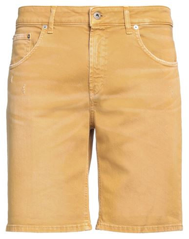 Dondup Man Shorts & Bermuda Shorts Camel Size 33 Cotton, Elastane In Beige