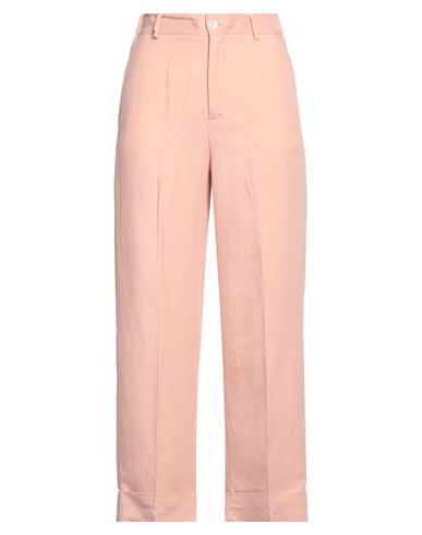Bonheur Woman Pants Pink Size 25 Viscose, Linen
