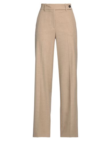 Shop Peserico Easy Woman Pants Sand Size 12 Polyester, Viscose, Elastane In Beige