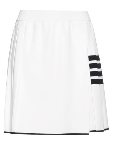 Shop Thom Browne Woman Mini Skirt White Size 6 Viscose, Polyester