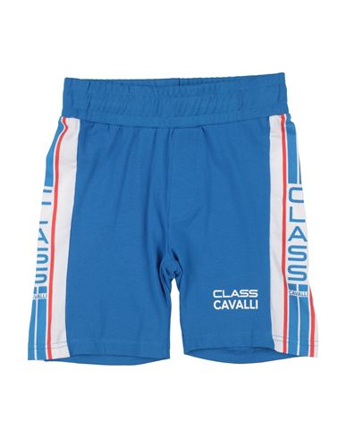 CAVALLI CLASS CAVALLI CLASS TODDLER BOY SHORTS & BERMUDA SHORTS AZURE SIZE 6 COTTON, ELASTANE