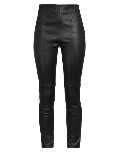 Eleventy Woman Pants Black Size 10 Lambskin