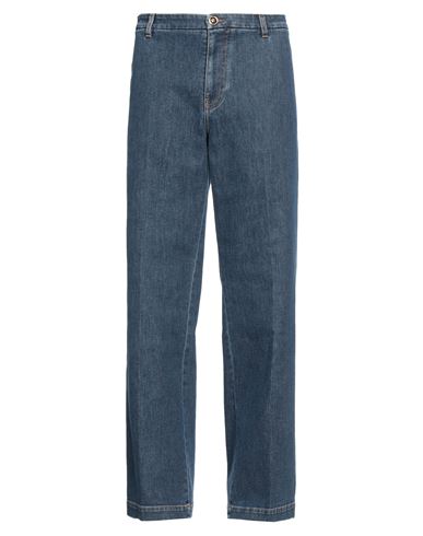 Versace Man Jeans Blue Size 33 Cotton, Elastane