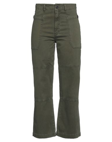 Frame Woman Pants Military Green Size 27 Cotton, Elastane