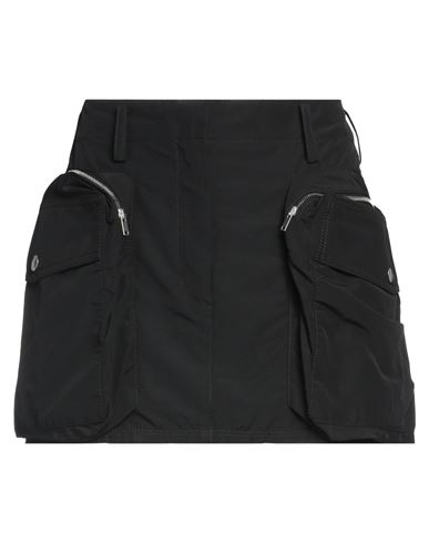 Shop Stella Mccartney Woman Mini Skirt Black Size 2-4 Cotton, Polyamide