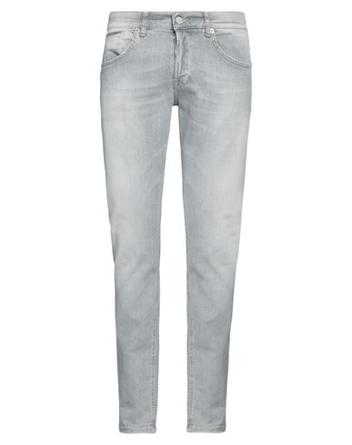 Dondup Man Jeans Light Grey Size 31 Organic Cotton, Recycled Elastane
